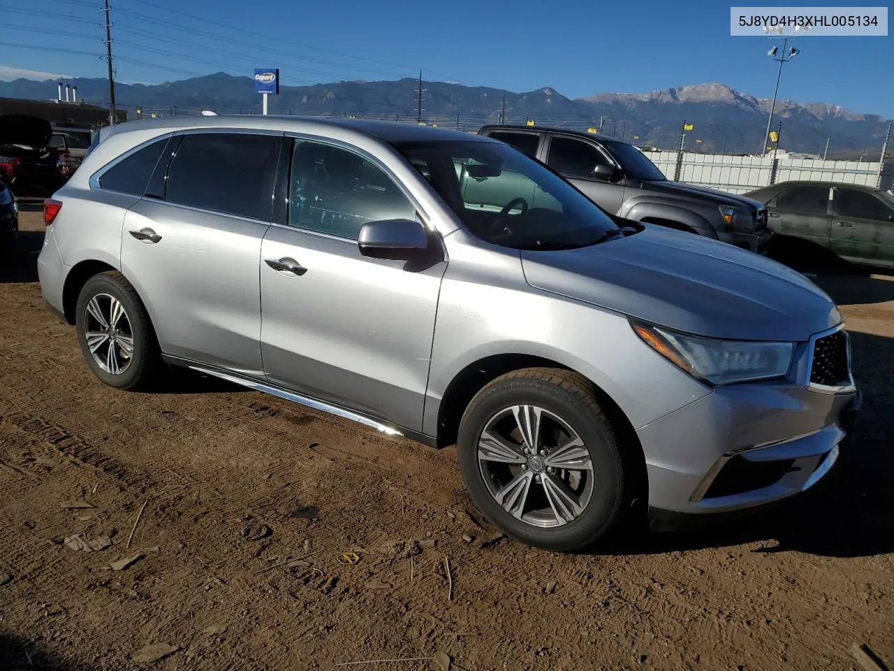 2017 Acura Mdx VIN: 5J8YD4H3XHL005134 Lot: 77804834