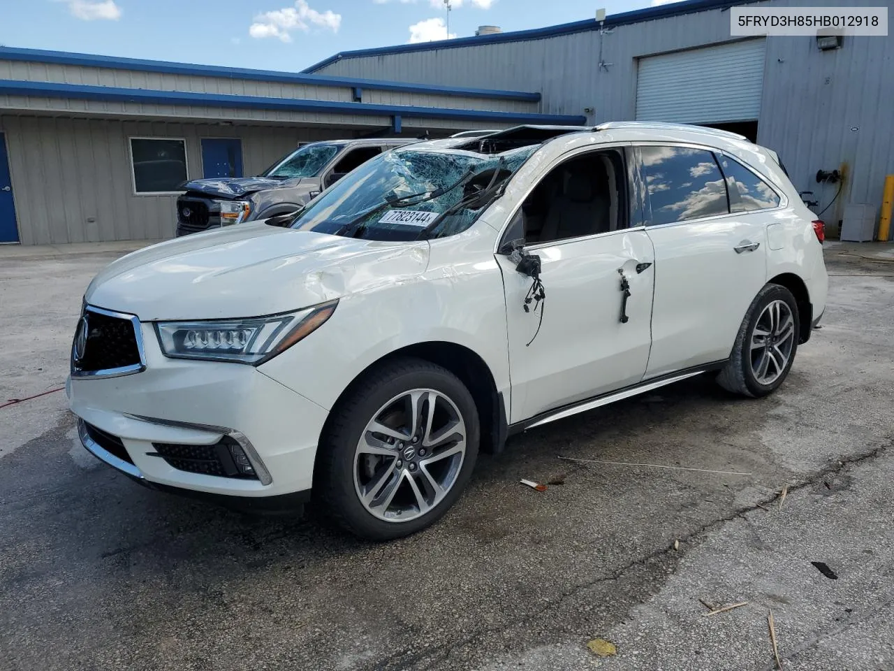 2017 Acura Mdx Advance VIN: 5FRYD3H85HB012918 Lot: 77823144