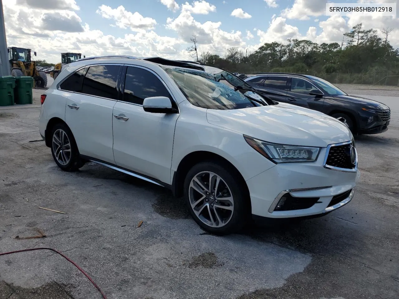 2017 Acura Mdx Advance VIN: 5FRYD3H85HB012918 Lot: 77823144