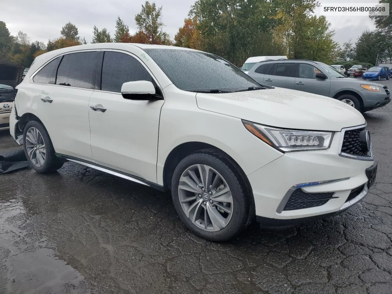 2017 Acura Mdx Technology VIN: 5FRYD3H56HB008608 Lot: 77828754