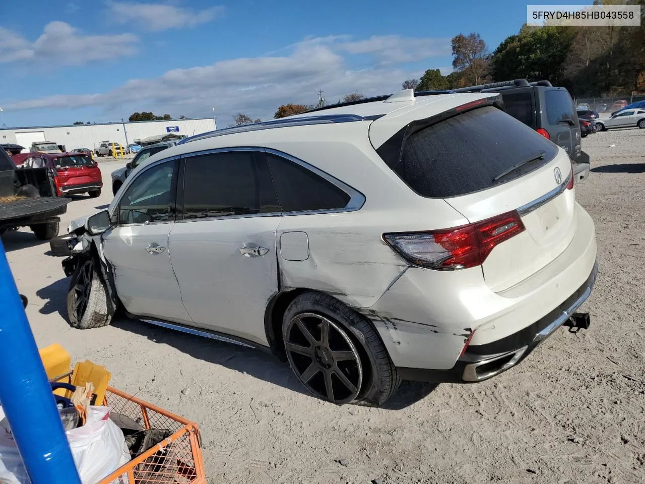 2017 Acura Mdx Advance VIN: 5FRYD4H85HB043558 Lot: 78327074