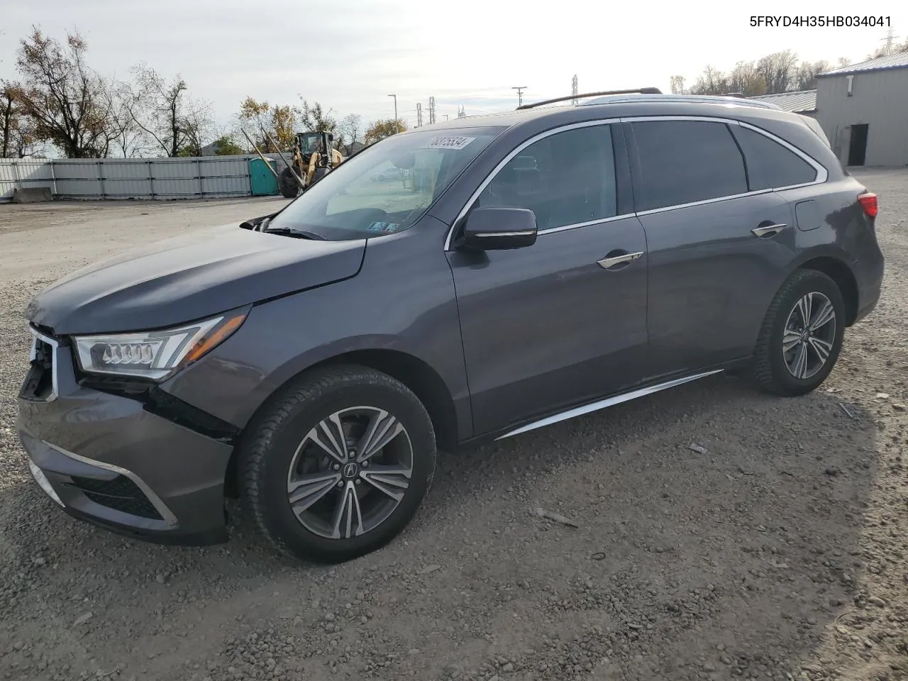 2017 Acura Mdx VIN: 5FRYD4H35HB034041 Lot: 78375534