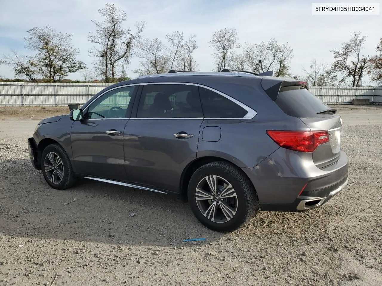 2017 Acura Mdx VIN: 5FRYD4H35HB034041 Lot: 78375534