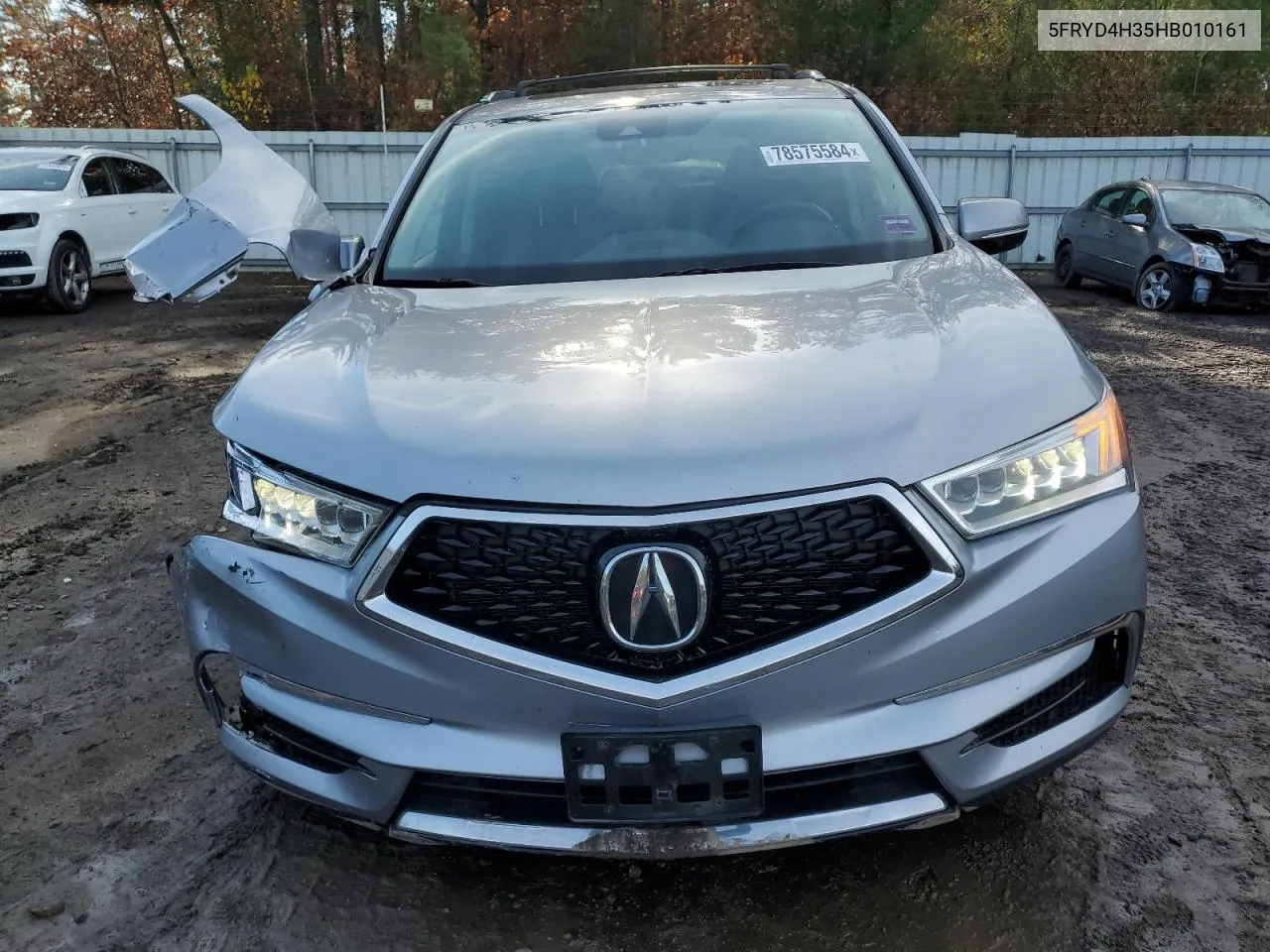 2017 Acura Mdx VIN: 5FRYD4H35HB010161 Lot: 78575584