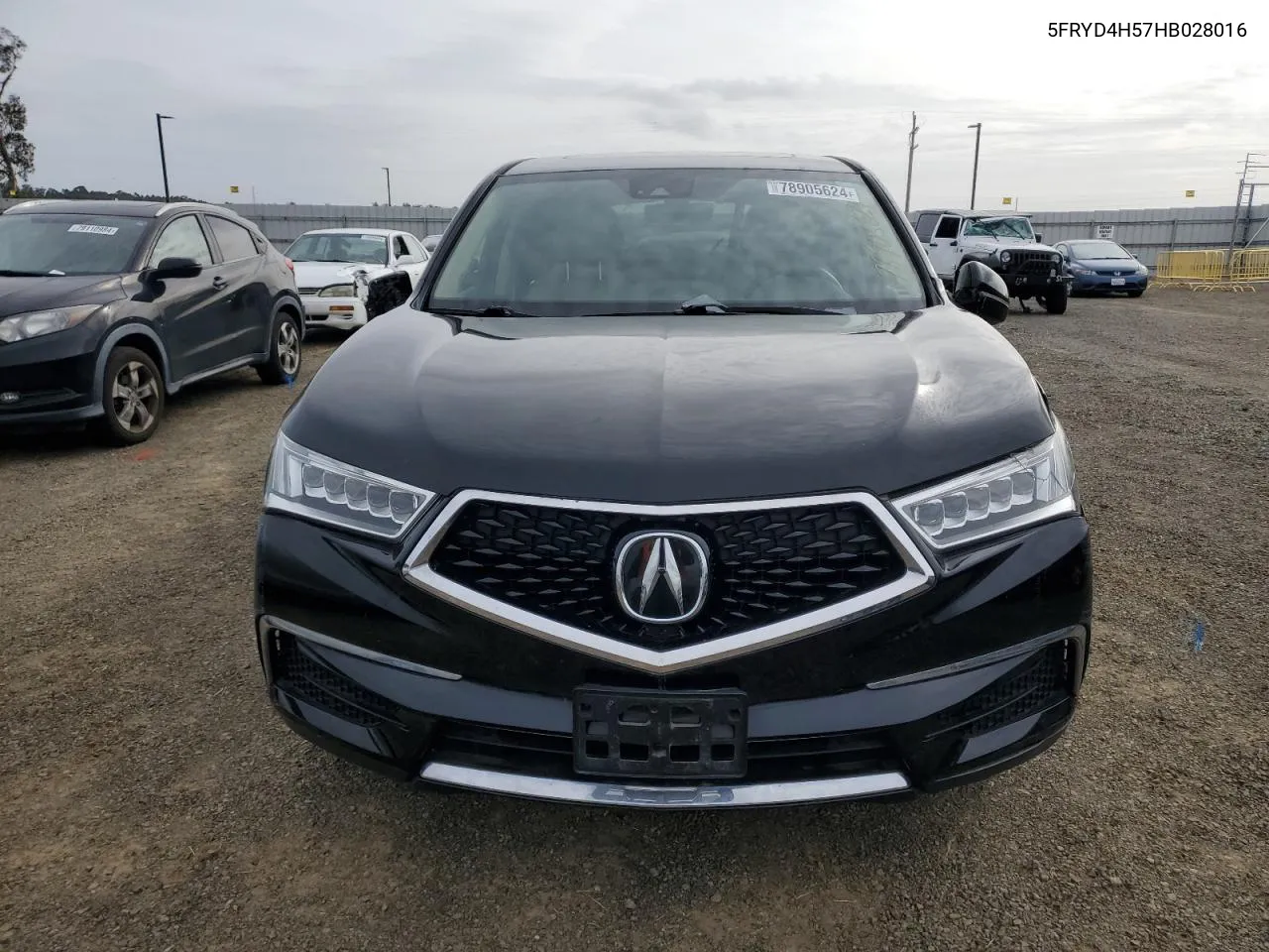 2017 Acura Mdx Technology VIN: 5FRYD4H57HB028016 Lot: 78905624