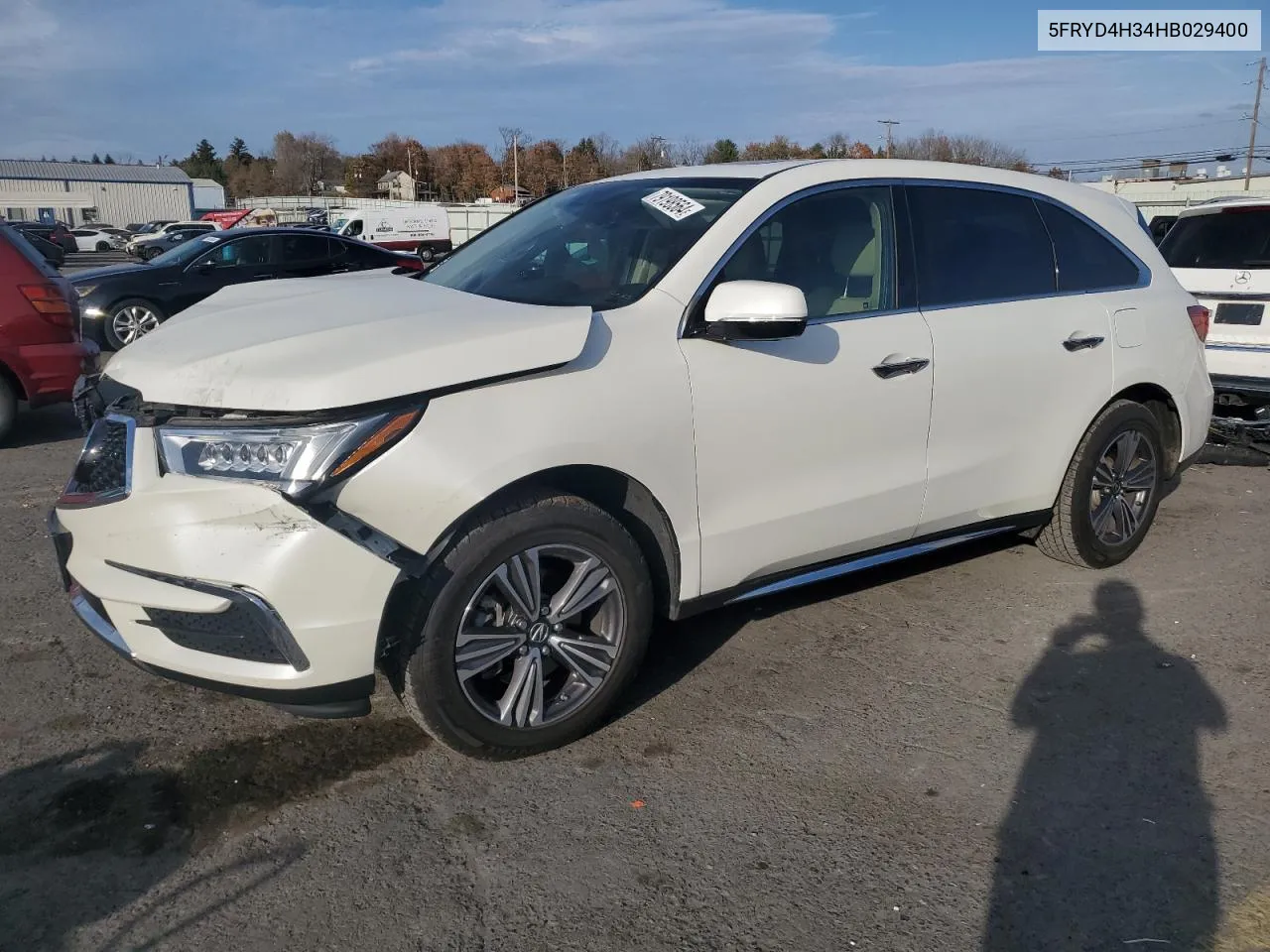 2017 Acura Mdx VIN: 5FRYD4H34HB029400 Lot: 79198564