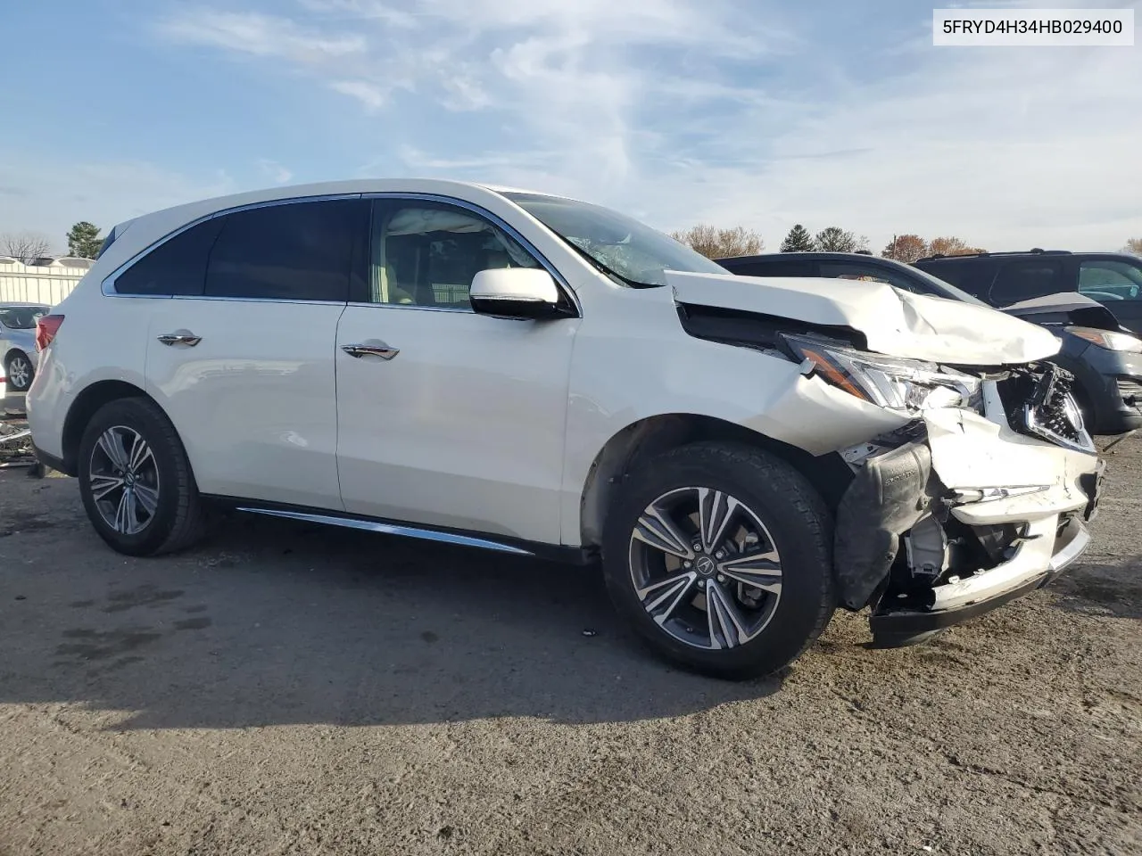 2017 Acura Mdx VIN: 5FRYD4H34HB029400 Lot: 79198564