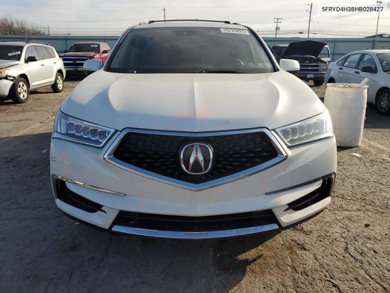 2017 Acura Mdx VIN: 5FRYD4H38HB028427 Lot: 79725824