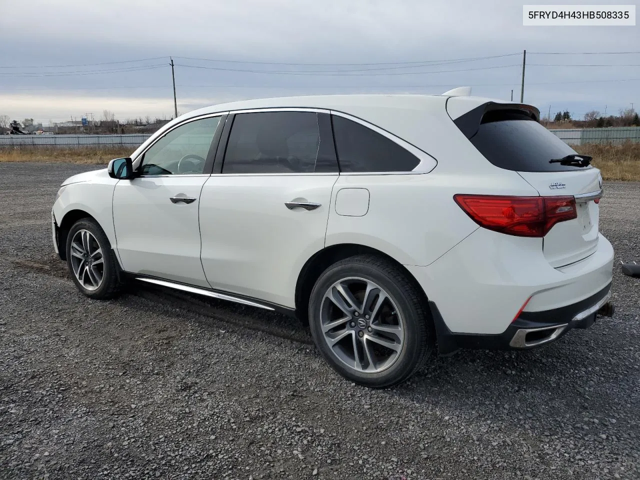 2017 Acura Mdx Navi VIN: 5FRYD4H43HB508335 Lot: 80211114