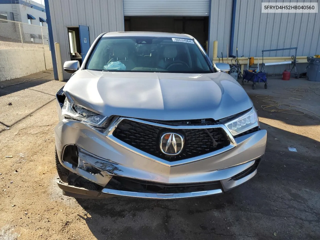 2017 Acura Mdx Technology VIN: 5FRYD4H52HB040560 Lot: 80534964