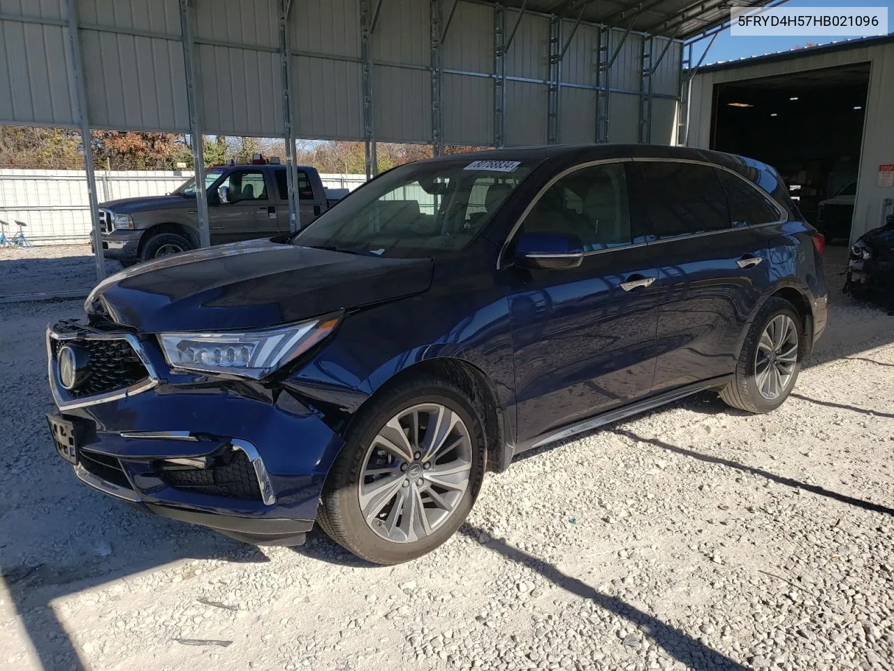 2017 Acura Mdx Technology VIN: 5FRYD4H57HB021096 Lot: 80768834