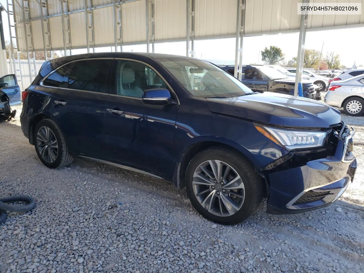 2017 Acura Mdx Technology VIN: 5FRYD4H57HB021096 Lot: 80768834