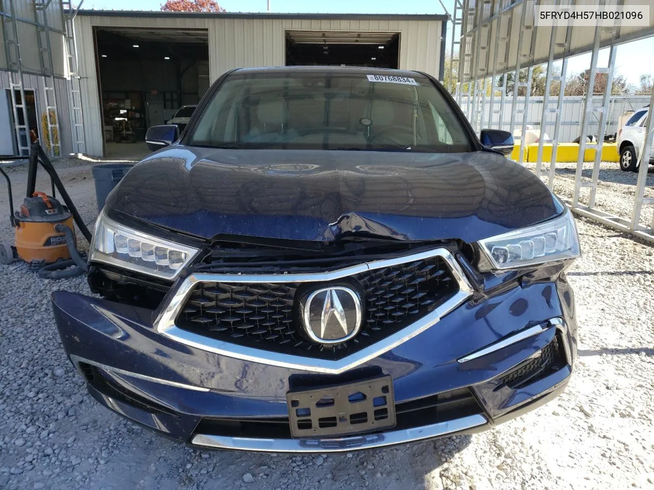 2017 Acura Mdx Technology VIN: 5FRYD4H57HB021096 Lot: 80768834