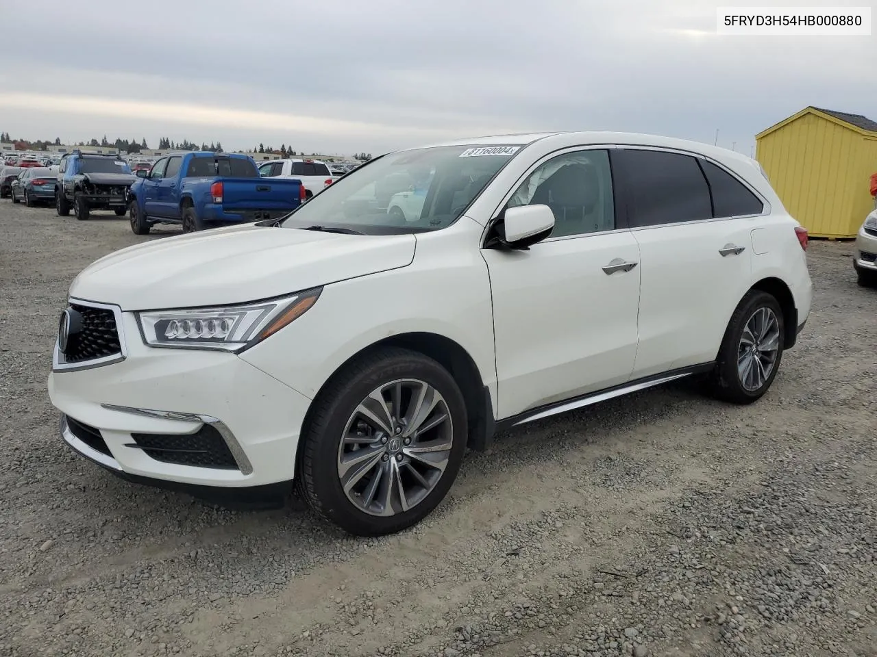 2017 Acura Mdx Technology VIN: 5FRYD3H54HB000880 Lot: 81160004