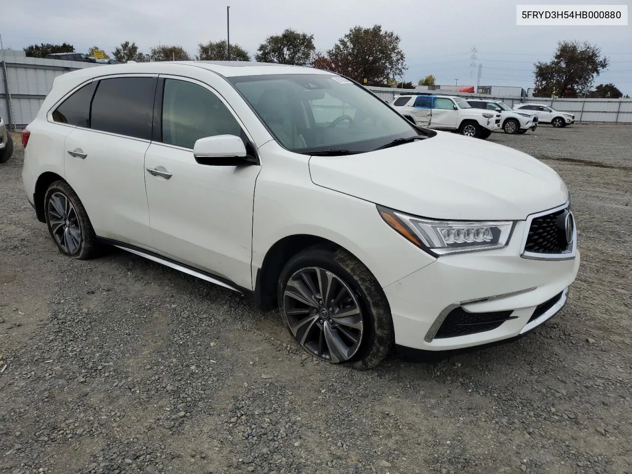 2017 Acura Mdx Technology VIN: 5FRYD3H54HB000880 Lot: 81160004