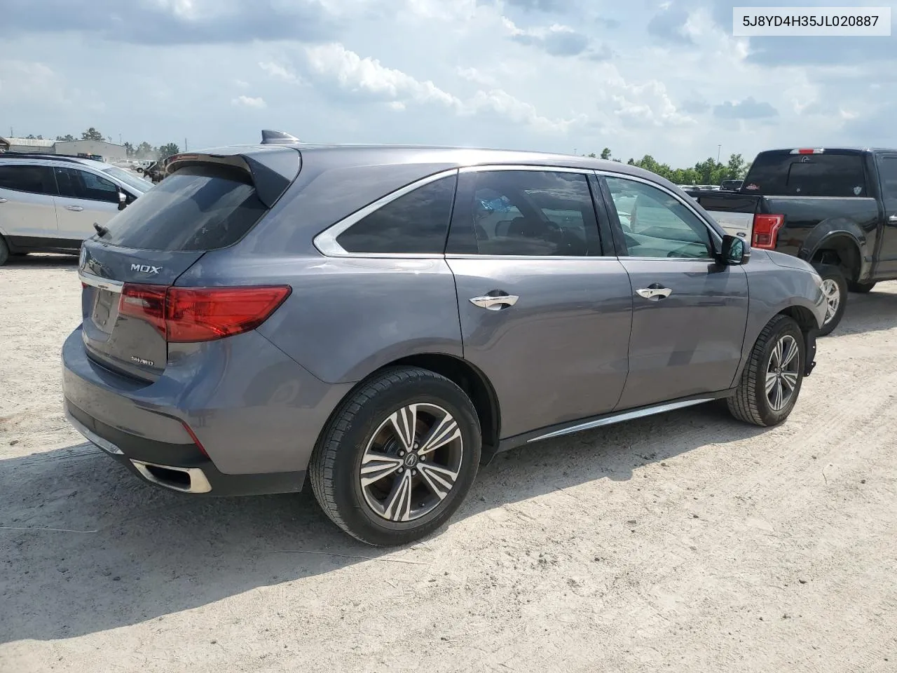 2018 Acura Mdx VIN: 5J8YD4H35JL020887 Lot: 56766514