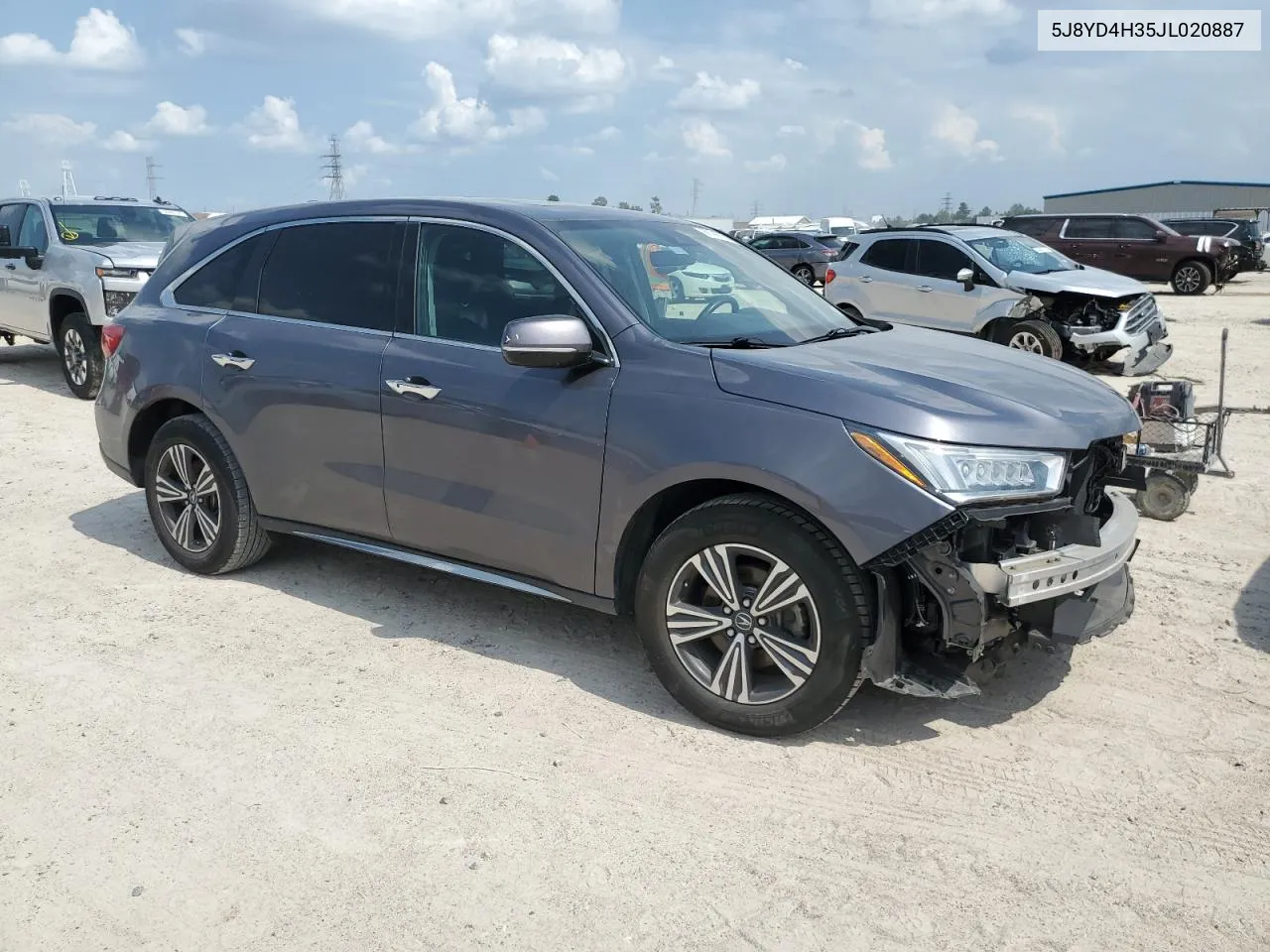 5J8YD4H35JL020887 2018 Acura Mdx