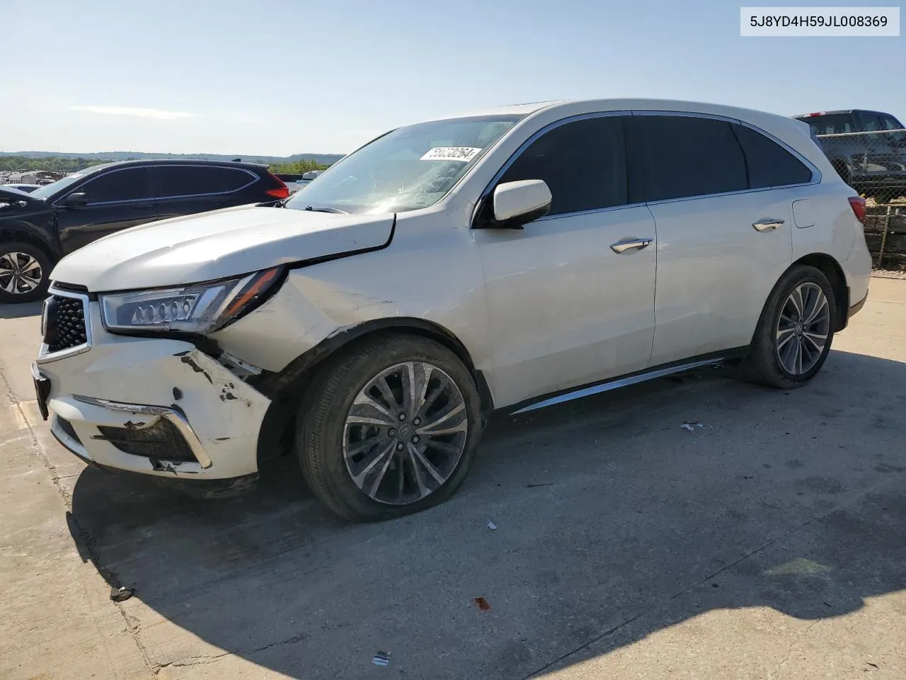 2018 Acura Mdx Technology VIN: 5J8YD4H59JL008369 Lot: 58058264