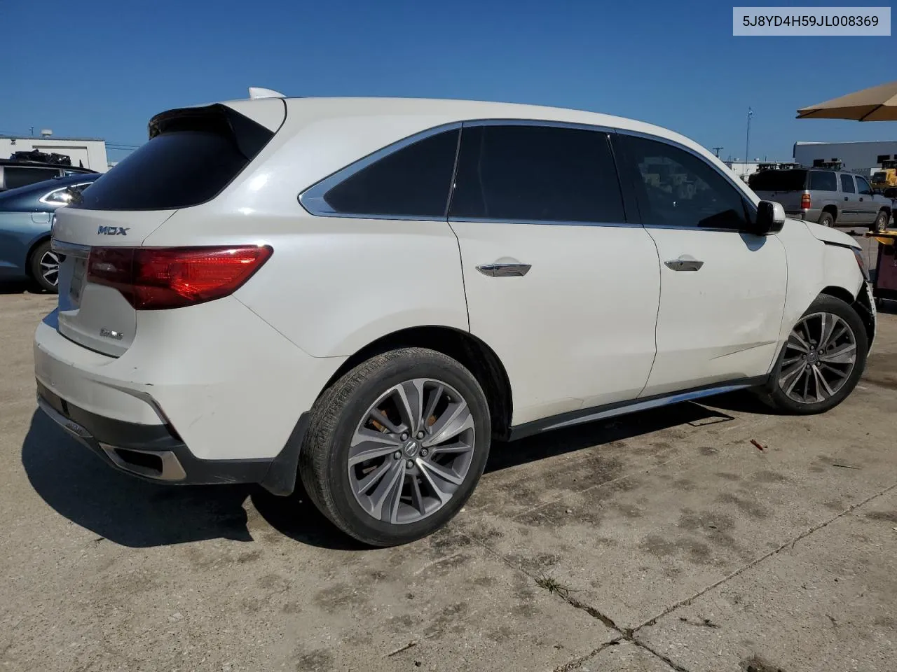 2018 Acura Mdx Technology VIN: 5J8YD4H59JL008369 Lot: 58058264