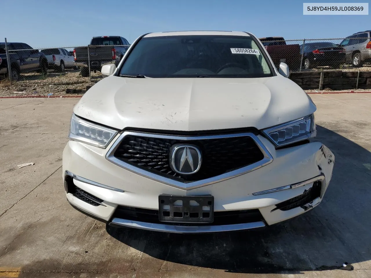 2018 Acura Mdx Technology VIN: 5J8YD4H59JL008369 Lot: 58058264