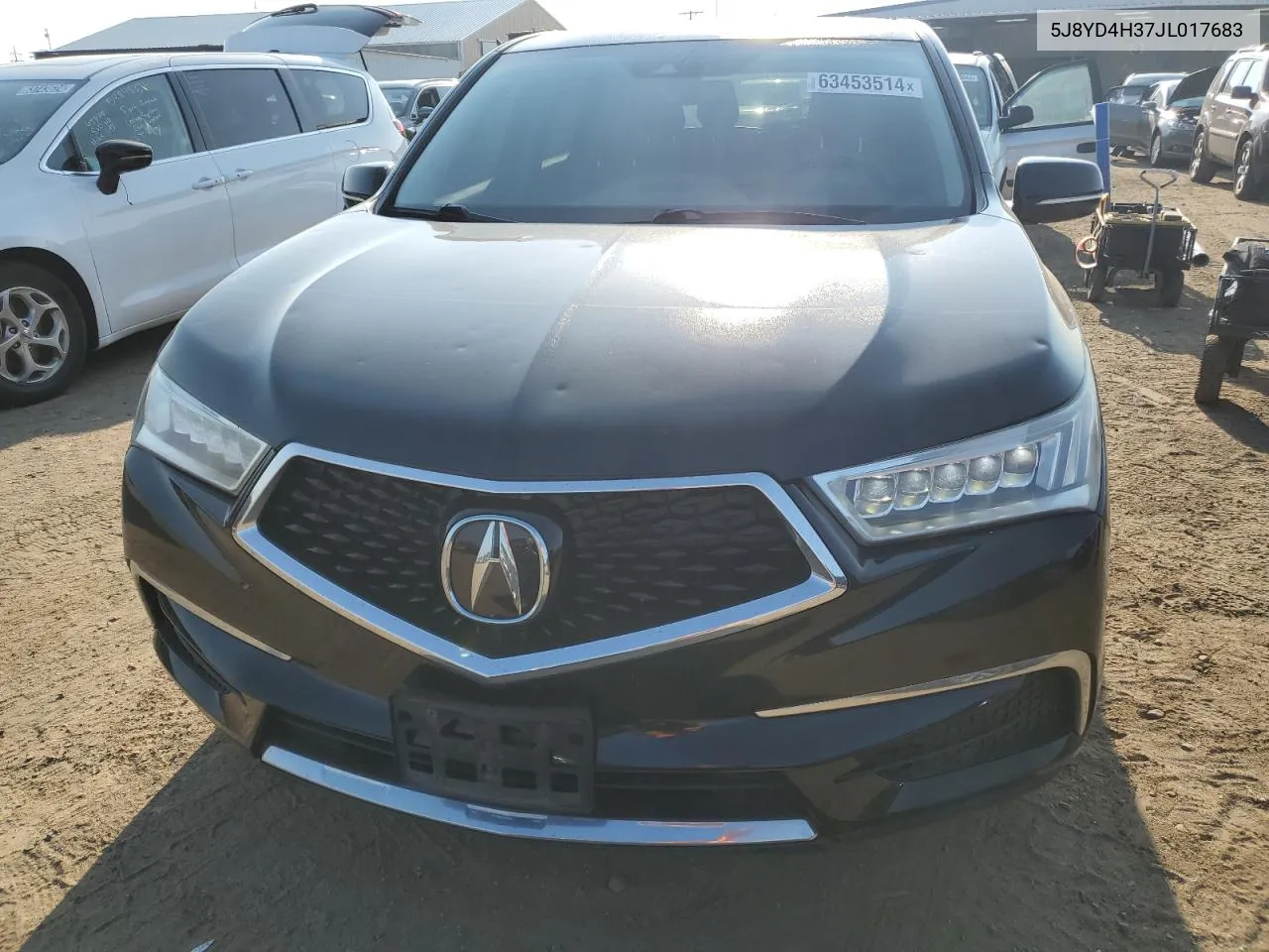 2018 Acura Mdx VIN: 5J8YD4H37JL017683 Lot: 63453514