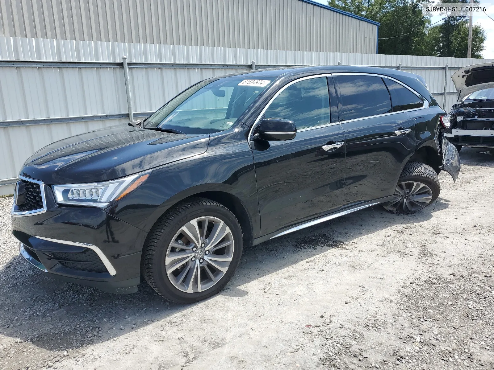 5J8YD4H51JL007216 2018 Acura Mdx Technology