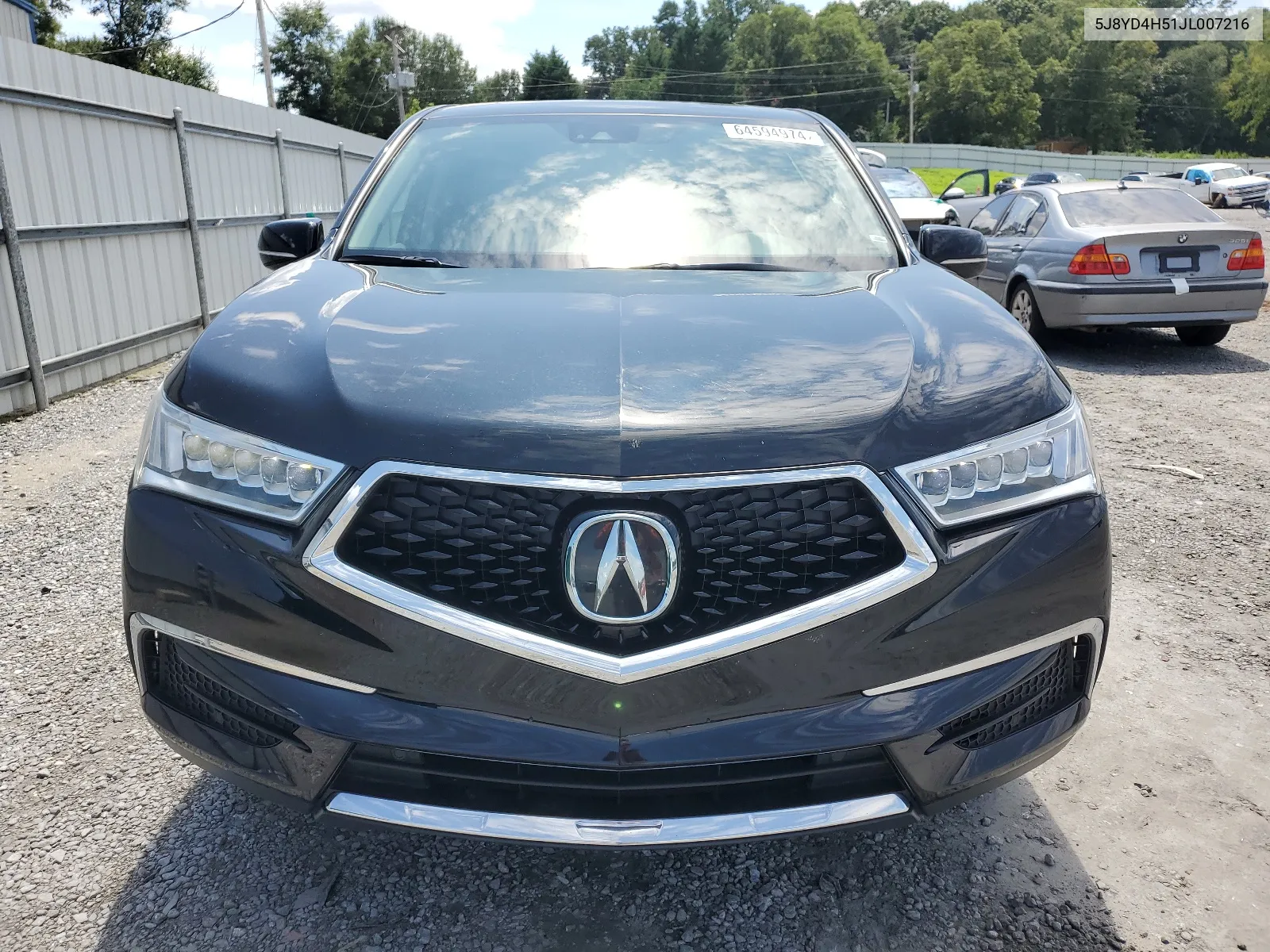 2018 Acura Mdx Technology VIN: 5J8YD4H51JL007216 Lot: 64594974