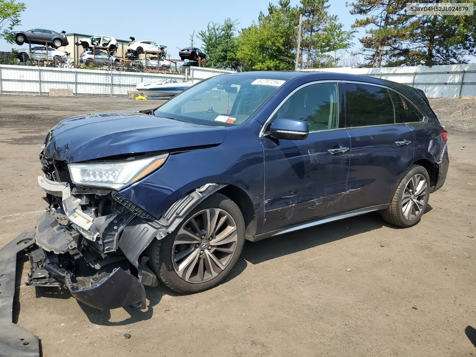 5J8YD4H52JL024879 2018 Acura Mdx Technology