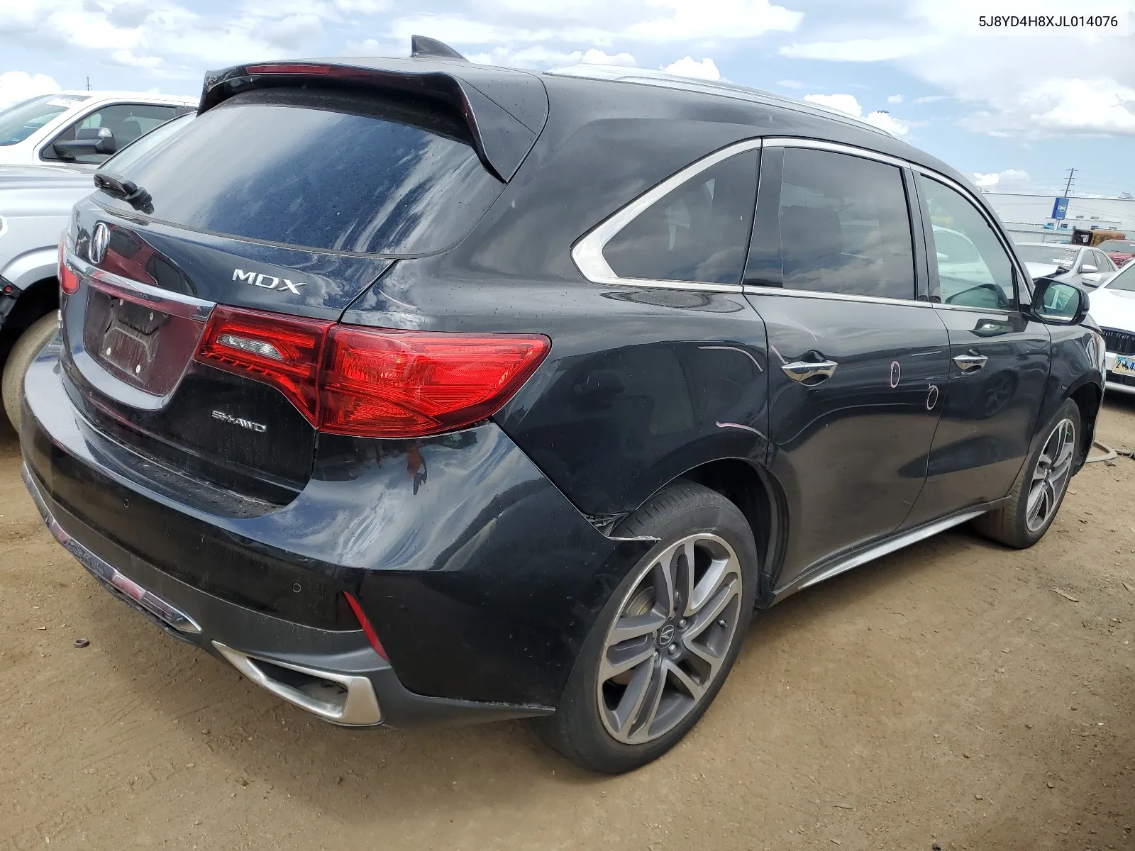 2018 Acura Mdx Advance VIN: 5J8YD4H8XJL014076 Lot: 66650524