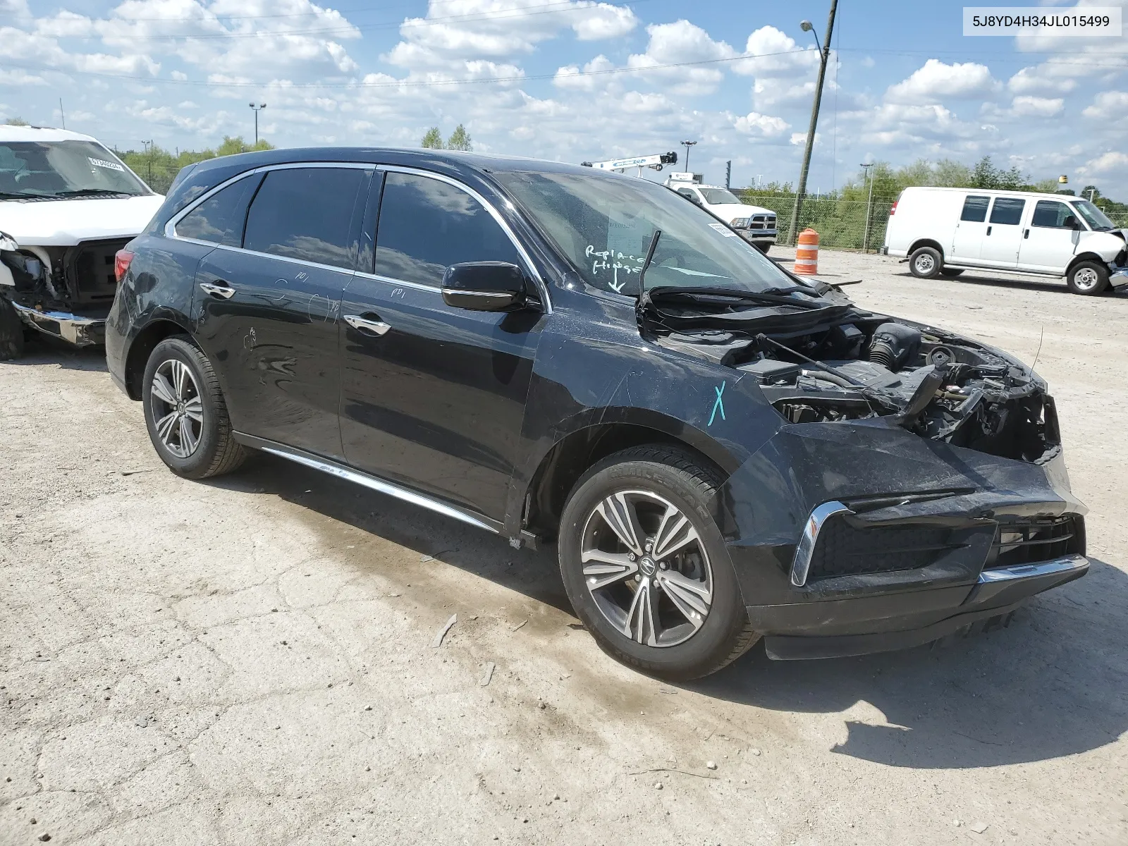 2018 Acura Mdx VIN: 5J8YD4H34JL015499 Lot: 66683694