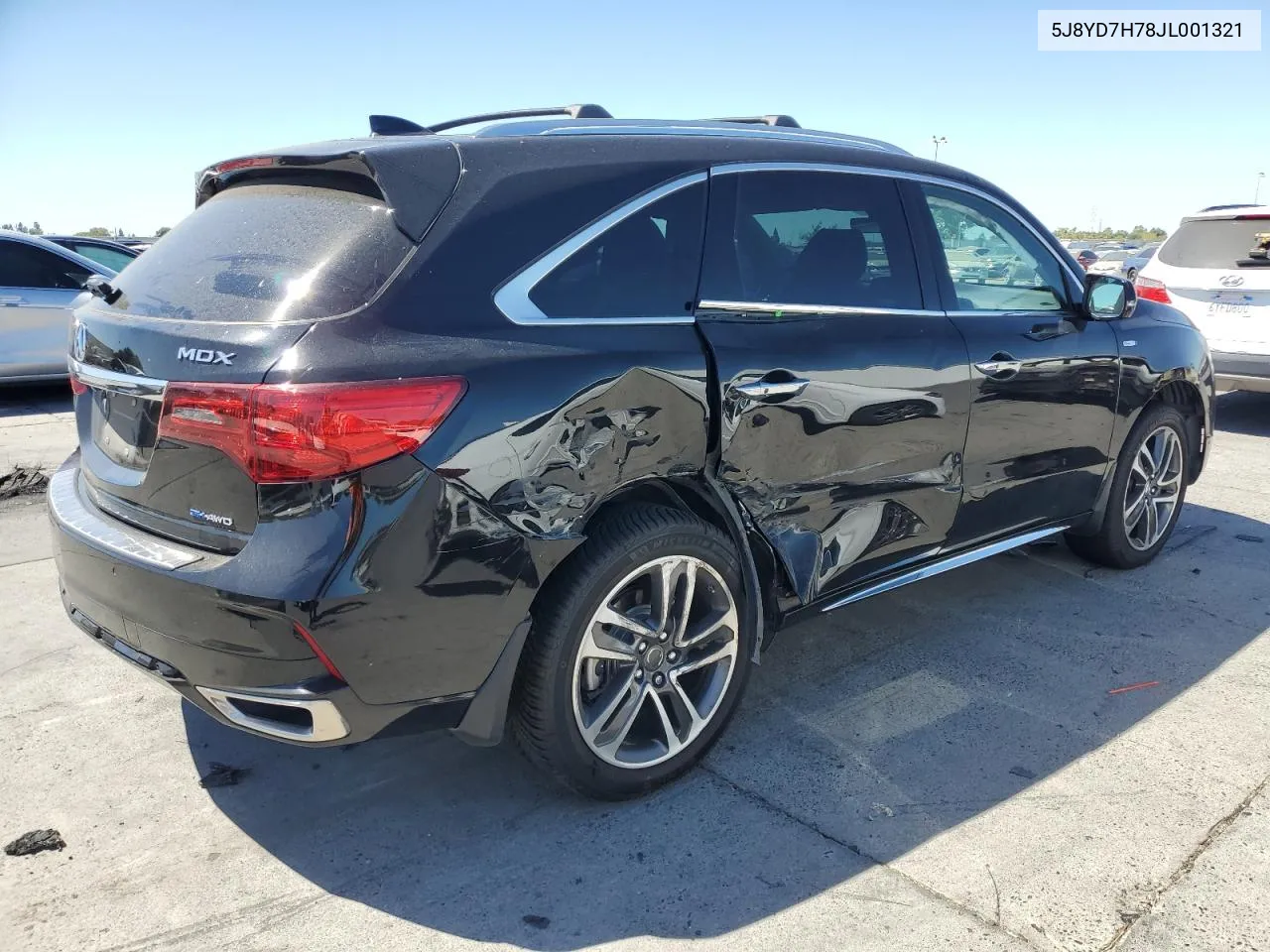 2018 Acura Mdx Sport Hybrid Advance VIN: 5J8YD7H78JL001321 Lot: 67364124