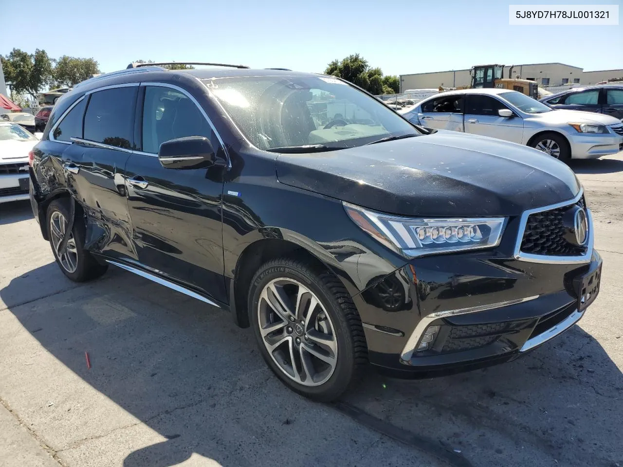 5J8YD7H78JL001321 2018 Acura Mdx Sport Hybrid Advance