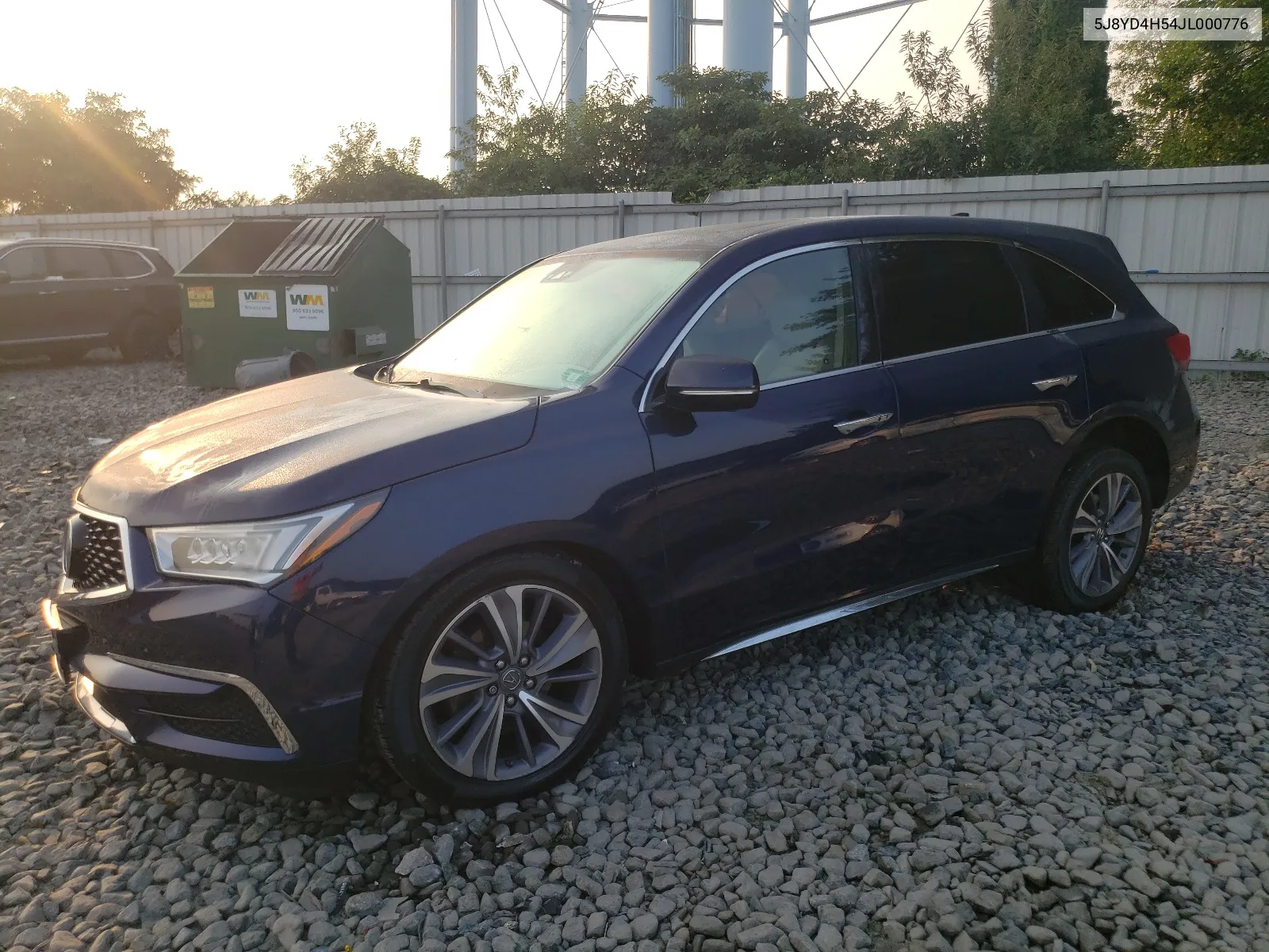 2018 Acura Mdx Technology VIN: 5J8YD4H54JL000776 Lot: 67572824