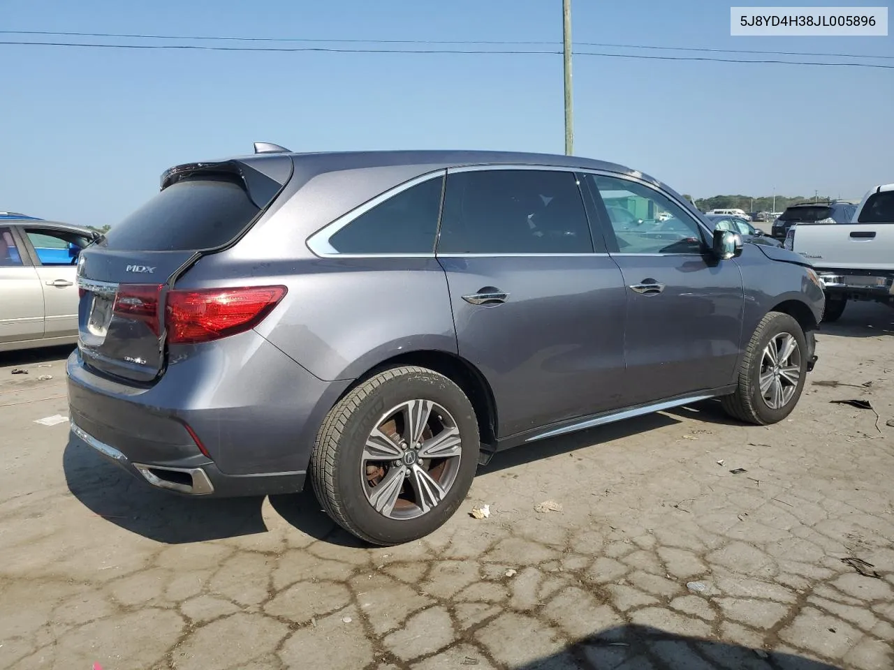 2018 Acura Mdx VIN: 5J8YD4H38JL005896 Lot: 68518934