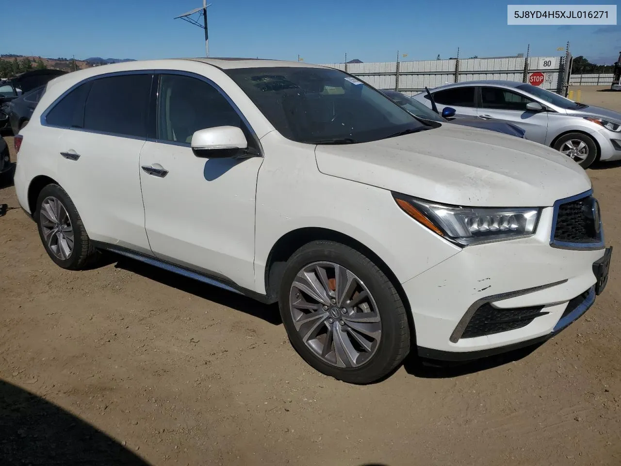 2018 Acura Mdx Technology VIN: 5J8YD4H5XJL016271 Lot: 68565914