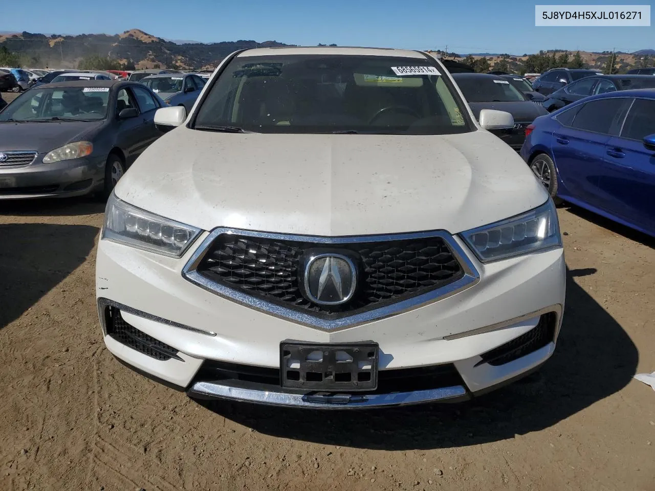 2018 Acura Mdx Technology VIN: 5J8YD4H5XJL016271 Lot: 68565914