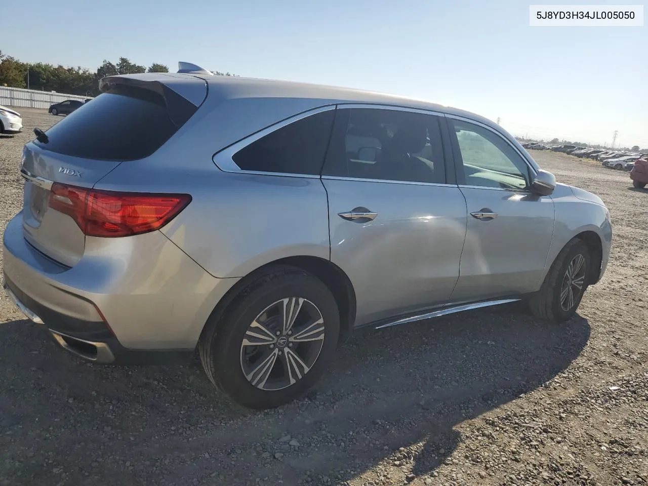 2018 Acura Mdx VIN: 5J8YD3H34JL005050 Lot: 69138254