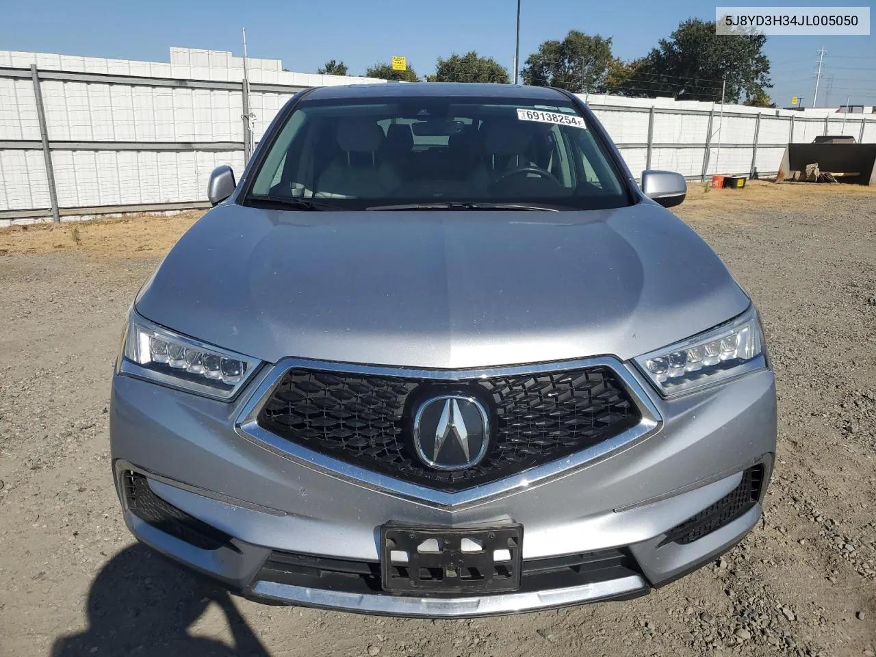 5J8YD3H34JL005050 2018 Acura Mdx