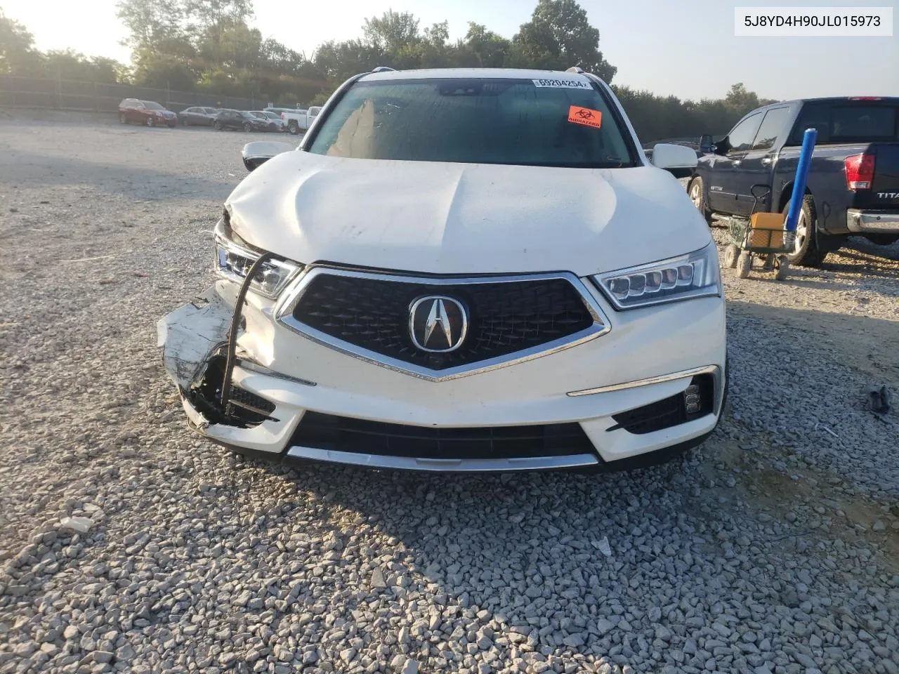 2018 Acura Mdx Advance VIN: 5J8YD4H90JL015973 Lot: 69204254