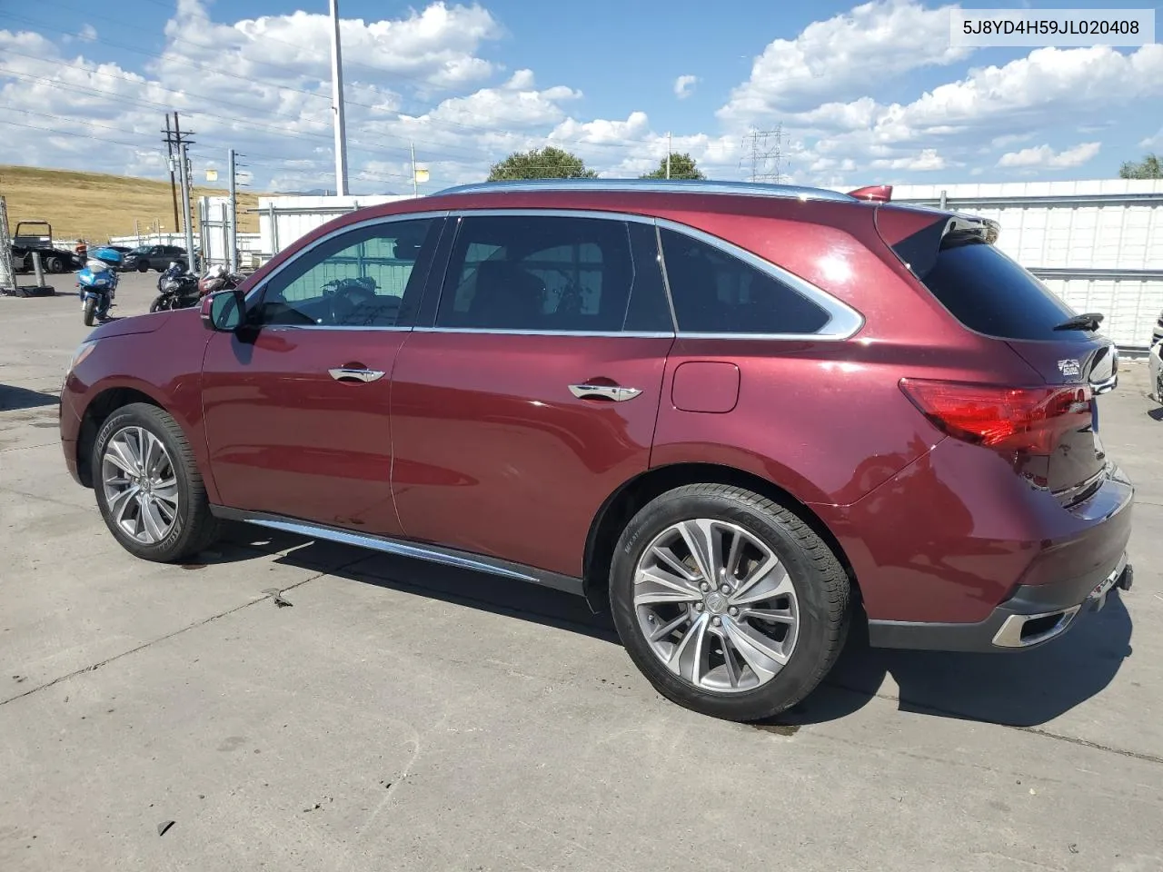 2018 Acura Mdx Technology VIN: 5J8YD4H59JL020408 Lot: 69257874