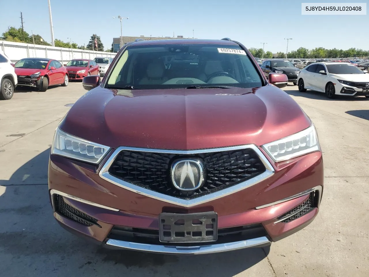 5J8YD4H59JL020408 2018 Acura Mdx Technology