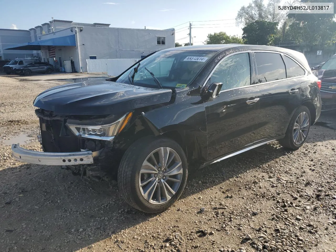 2018 Acura Mdx Technology VIN: 5J8YD4H52JL013817 Lot: 69372014