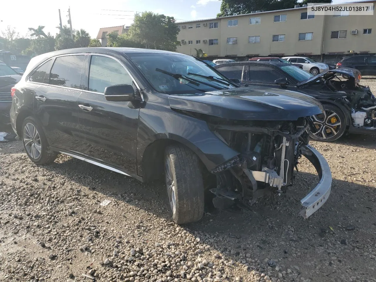 2018 Acura Mdx Technology VIN: 5J8YD4H52JL013817 Lot: 69372014