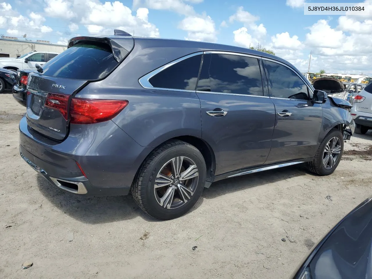 2018 Acura Mdx VIN: 5J8YD4H36JL010384 Lot: 69689744