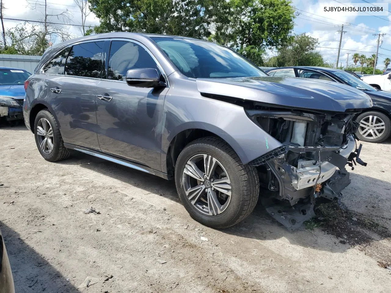 2018 Acura Mdx VIN: 5J8YD4H36JL010384 Lot: 69689744