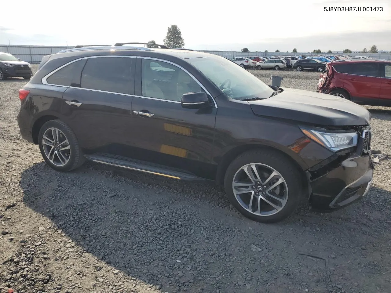 5J8YD3H87JL001473 2018 Acura Mdx Advance