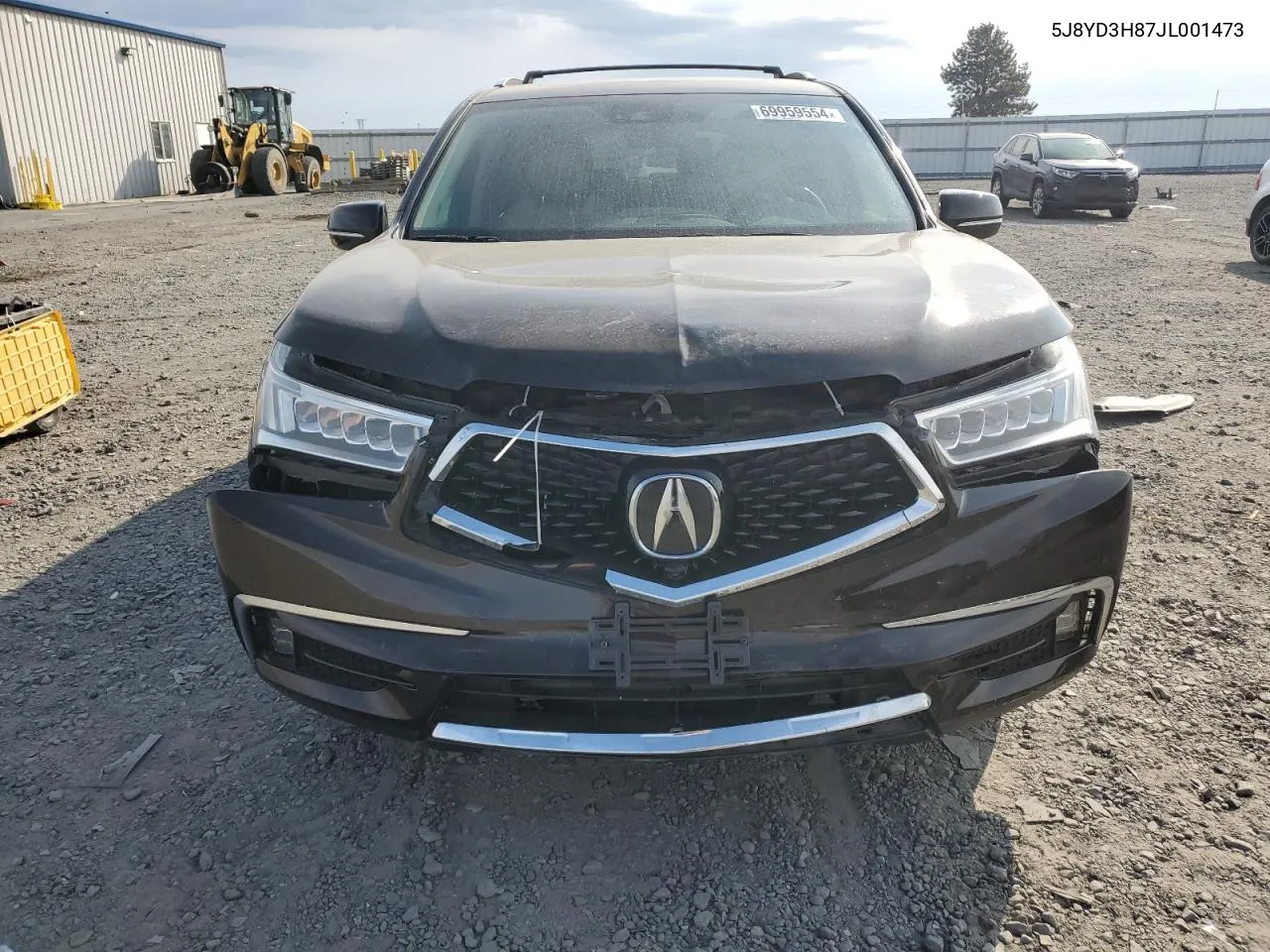 2018 Acura Mdx Advance VIN: 5J8YD3H87JL001473 Lot: 69959554