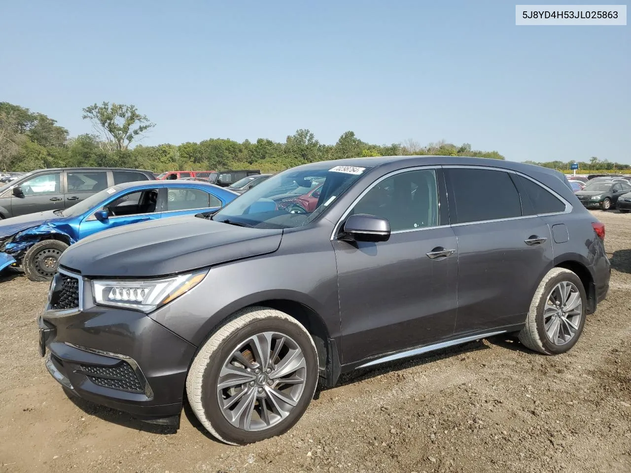 2018 Acura Mdx Technology VIN: 5J8YD4H53JL025863 Lot: 70298764