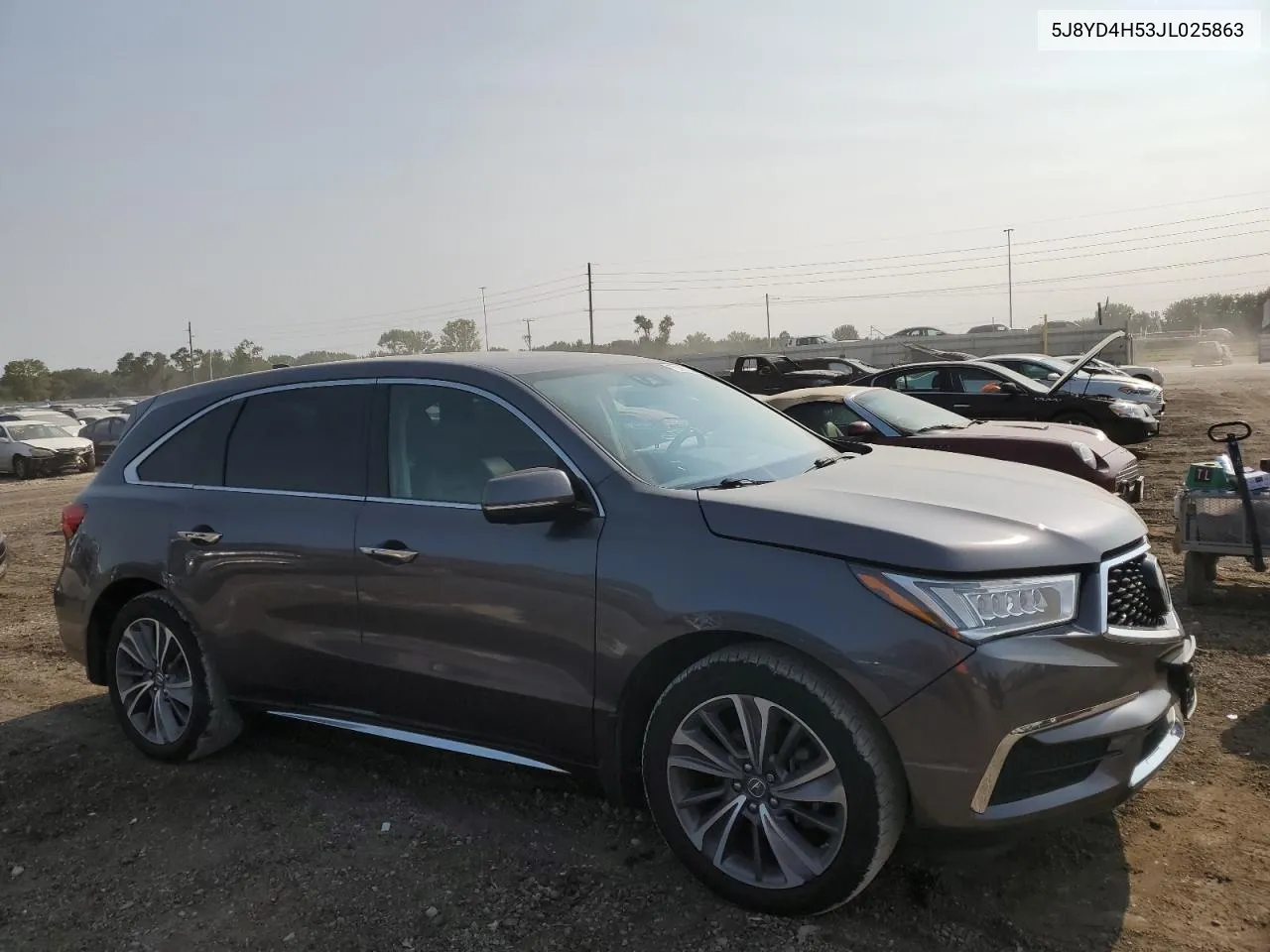 2018 Acura Mdx Technology VIN: 5J8YD4H53JL025863 Lot: 70298764