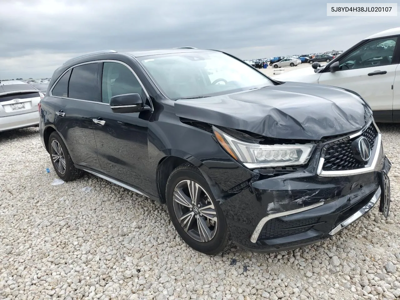 2018 Acura Mdx VIN: 5J8YD4H38JL020107 Lot: 70311444